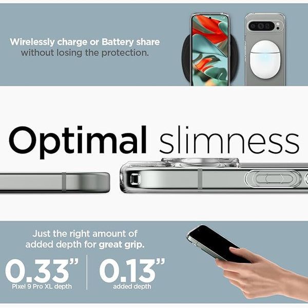 Entronix Case Compatible with Pixel 10 Pro XL - [Hard Back] Clear Cover