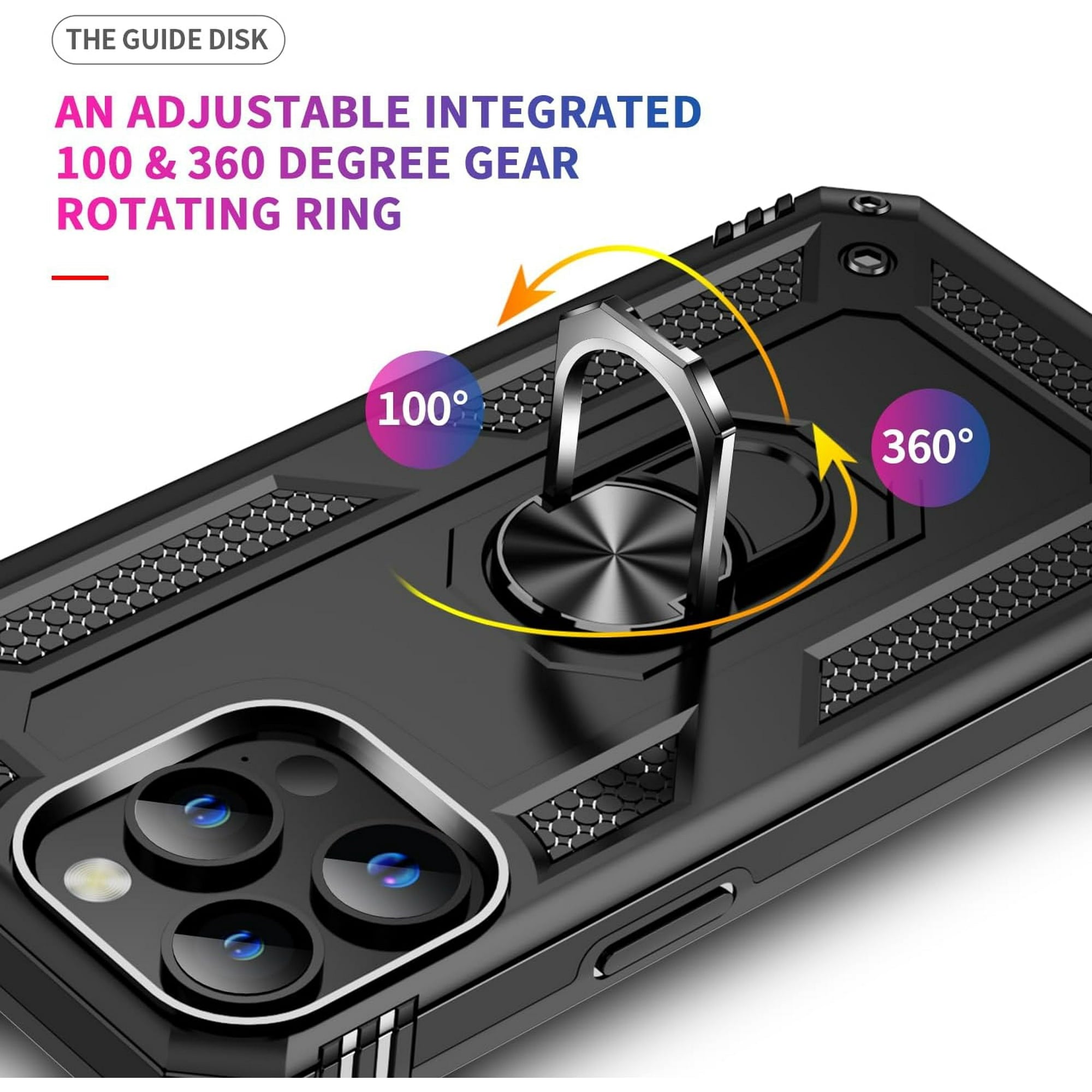 Entronix Apple iPhone 16 Pro Max Case - Guard Ring Holder, Dual Layer Protection - Entro Retail