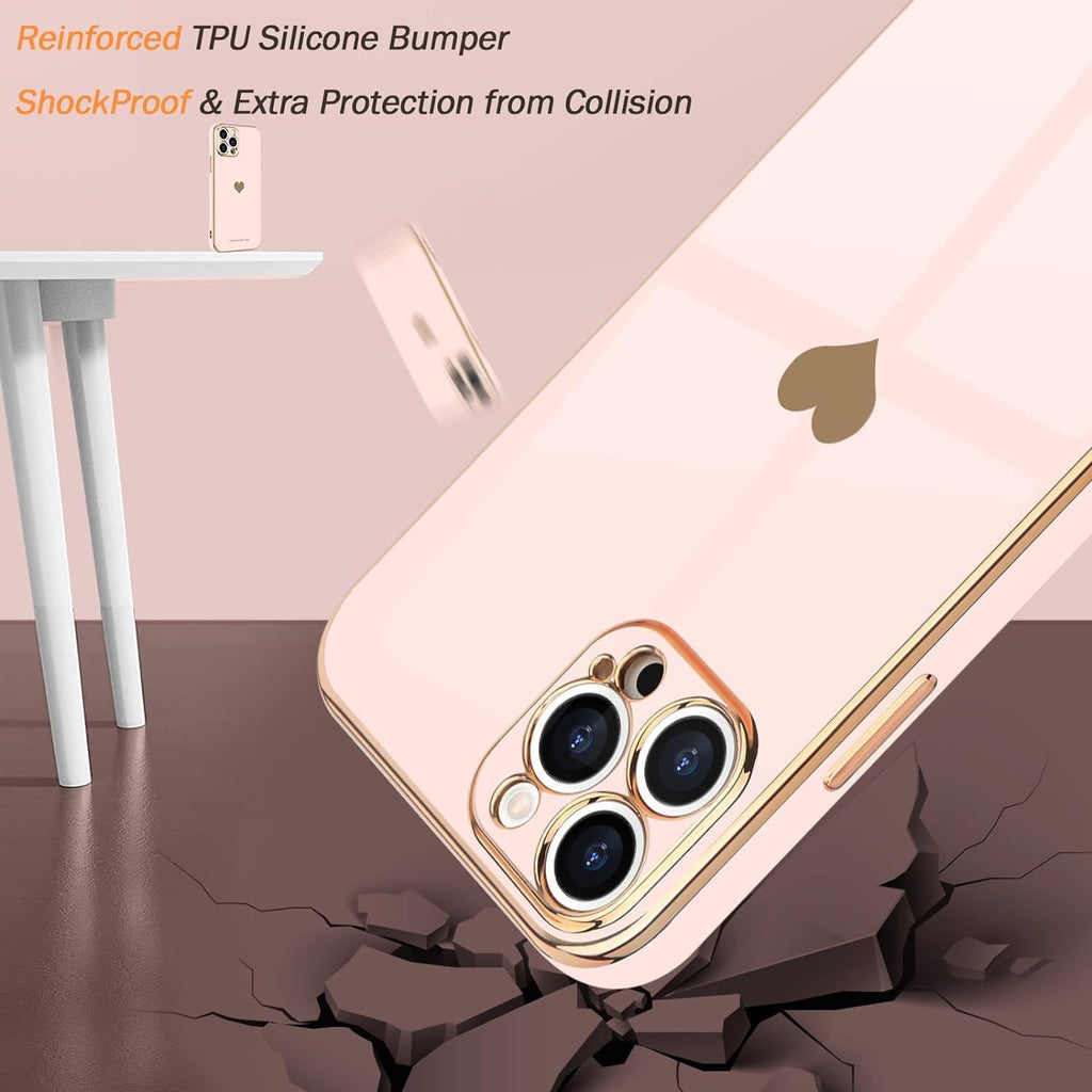 Entronix Apple iPhone 15/14/13 Case - [Smile Everyday] Luxury Heart, - Entronix