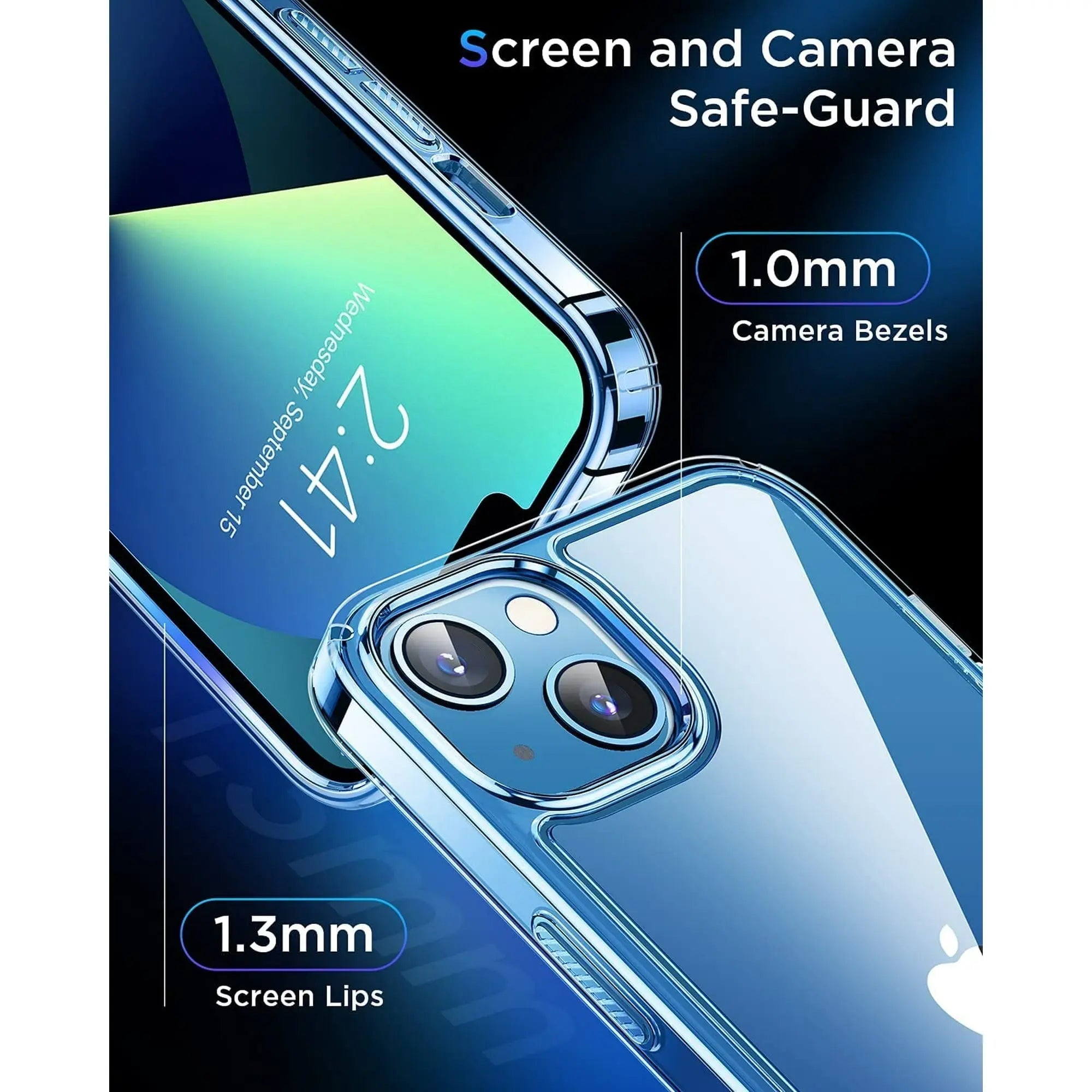 Entronix Case Compatible with iPhone 14 Plus - [Hard Back] Slim Clear - Entronix