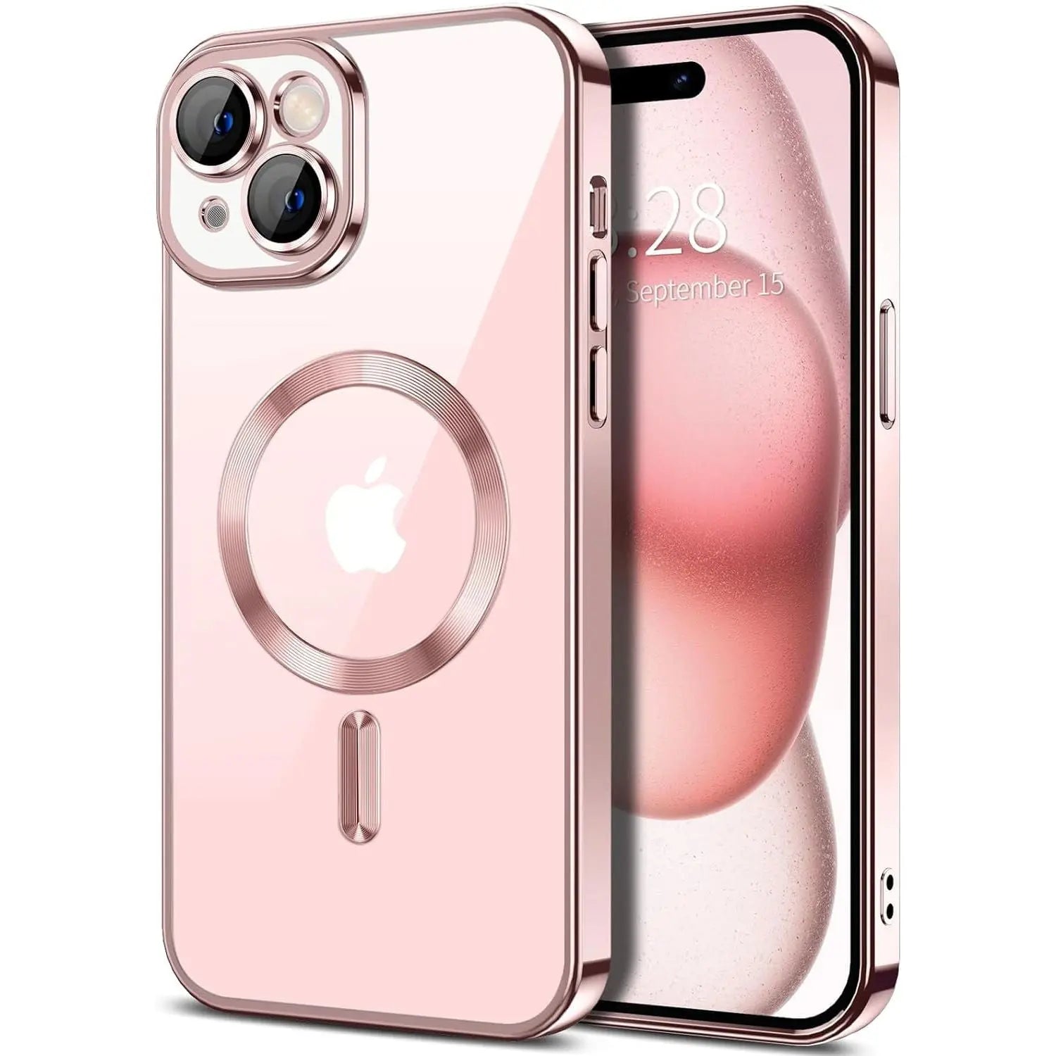 Entronix Case Transparent Case for Apple iPhone 15 Clear Magnetic Case, [ Resistant] Slim Fit Shockproof Crystal Case Cover - Entro Retail