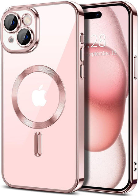 Entronix Case Transparent Case for Apple iPhone 15 Plus Clear Magnetic Case, [ Resistant] Slim Fit Shockproof Crystal Case Cover - Entro Retail