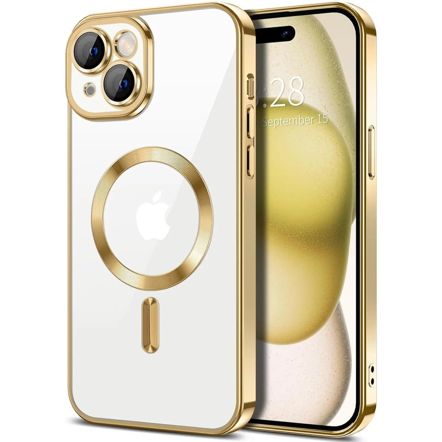 Entronix Case Transparent Case for Apple iPhone 15 Clear Magnetic Case, [ Resistant] Slim Fit Shockproof Crystal Case Cover - Entro Retail
