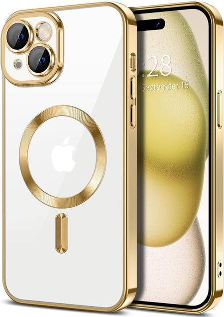 Entronix Case Transparent Case for Apple iPhone 15 Clear Magnetic Case, [ Resistant] Slim Fit Shockproof Crystal Case Cover - Entro Retail