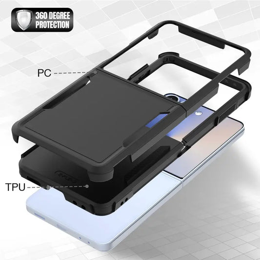 Entronix Case Compatible with Galaxy Z Flip 7 - Soft-Touch Dual-Layer Sleek Cover - Entronix