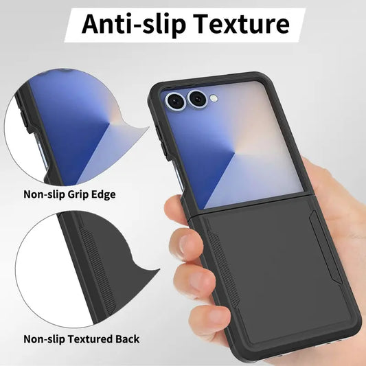 Entronix Case Compatible with Galaxy Z Flip 7 - Soft-Touch Dual-Layer Sleek Cover - Entronix
