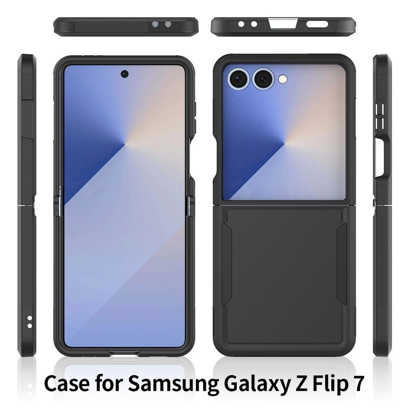 Entronix Case Compatible with Galaxy Z Flip 7 - Soft-Touch Dual-Layer Sleek Cover