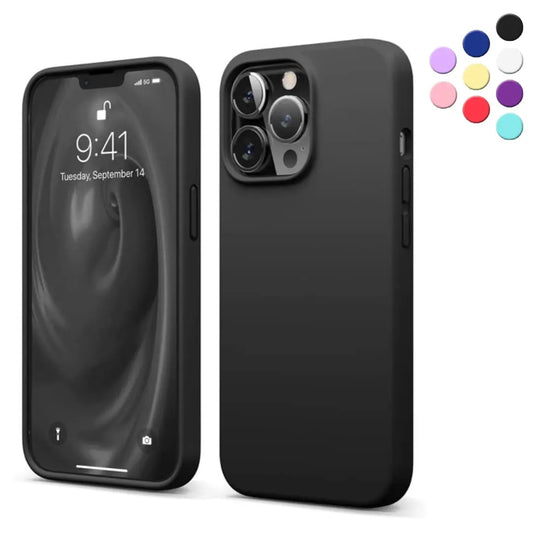 i13 Pro Max Silicone - Black