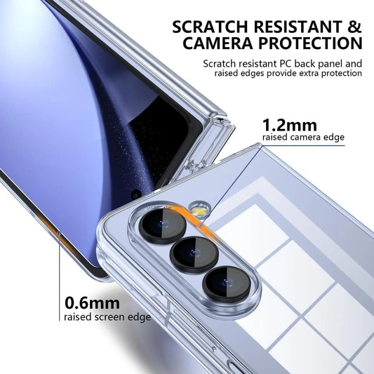 Entronix Case Compatible with Galaxy Z Fold 7 - [Hard Back] Clear Cover - Entronix