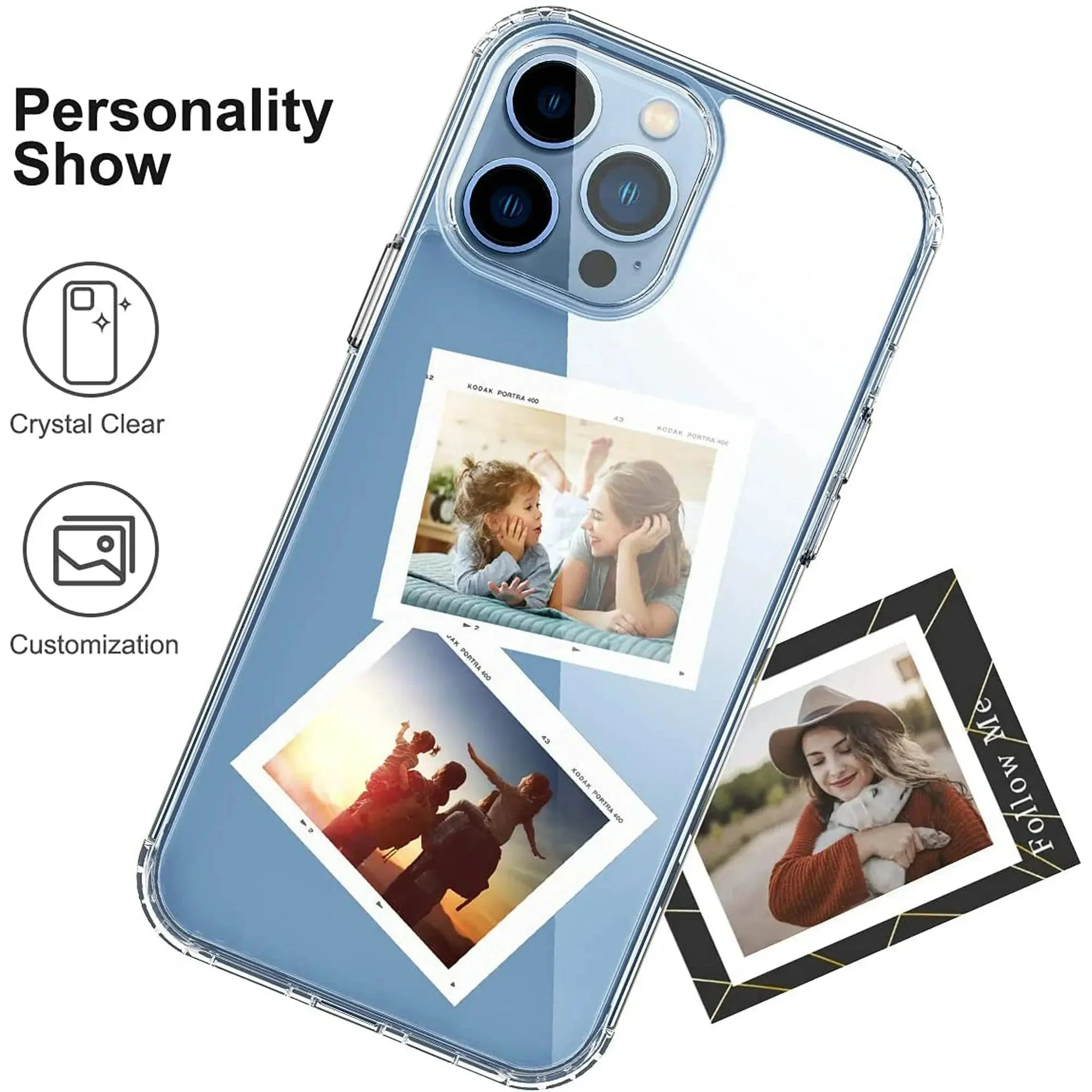 Entronix Case Compatible with iPhone 13 Pro Max - [Hard Back] Slim Clear - Entronix