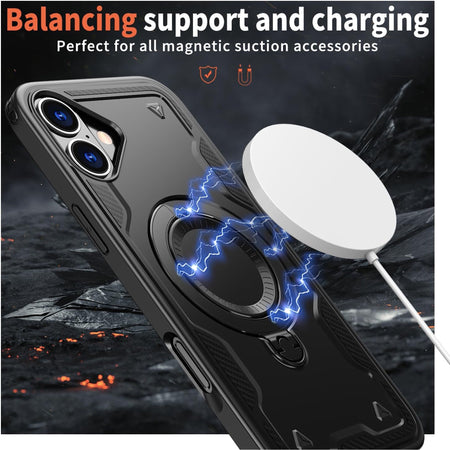 Entronix Apple iPhone 16 Plus [Magnetic-Compatible] Case - Armor Ring, - Entro Retail