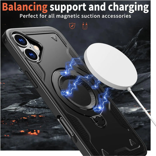 Entronix Apple iPhone 16 Plus [Magnetic-Compatible] Case - Armor Ring, - Entro Retail