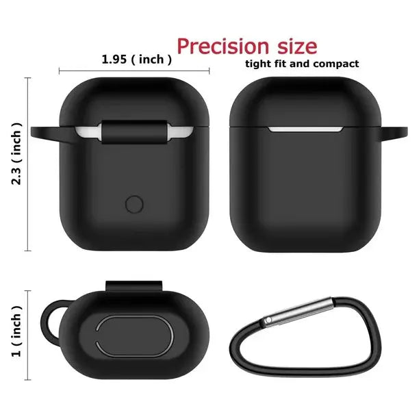 Entronix Apple AirPods 1st/2nd Gen Case - Liquid Silicone Cover, - Entronix
