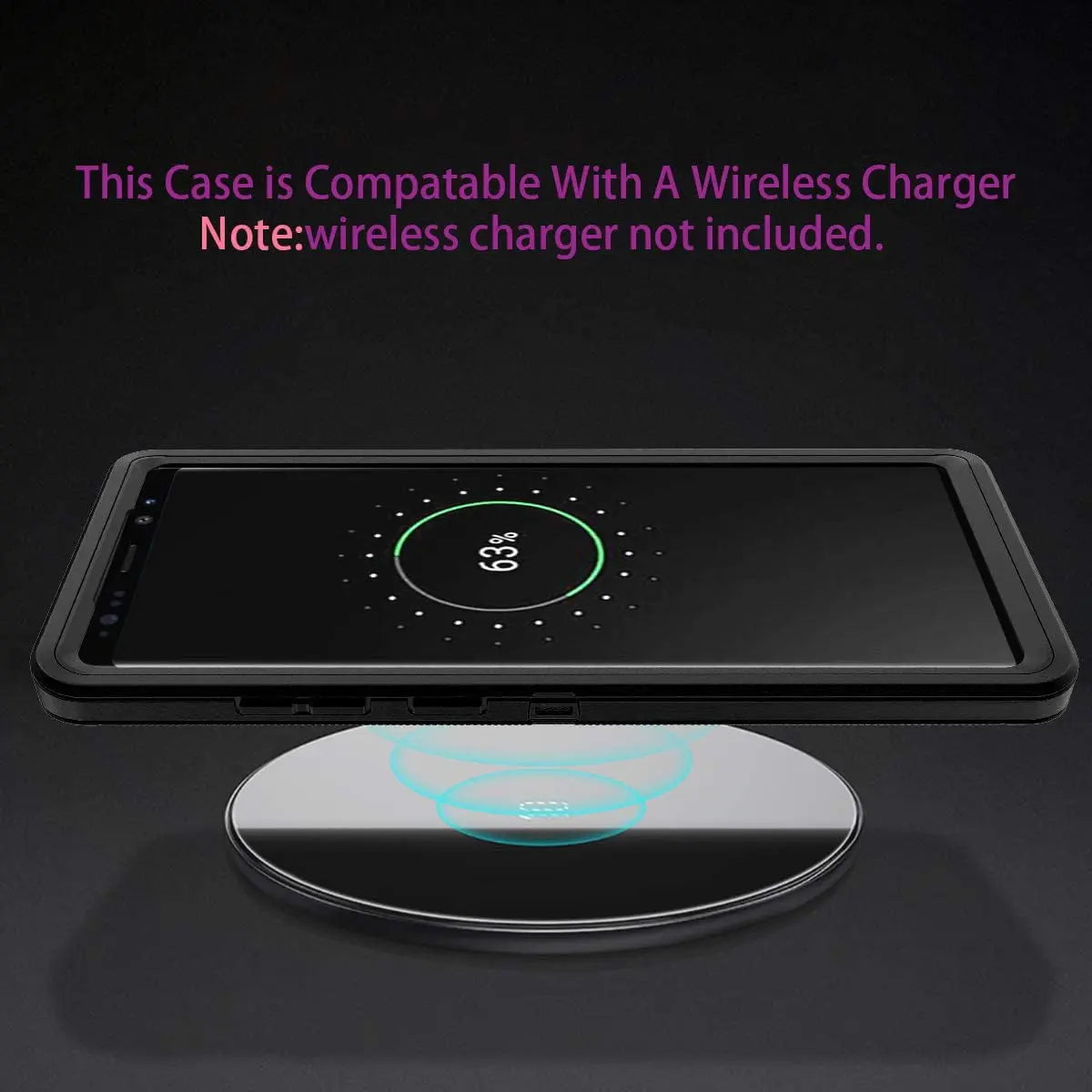 Entronix Bundle Compatible with Galaxy Note 8 - Heavy Duty Case & 1 Clear Screen Protector - Entronix