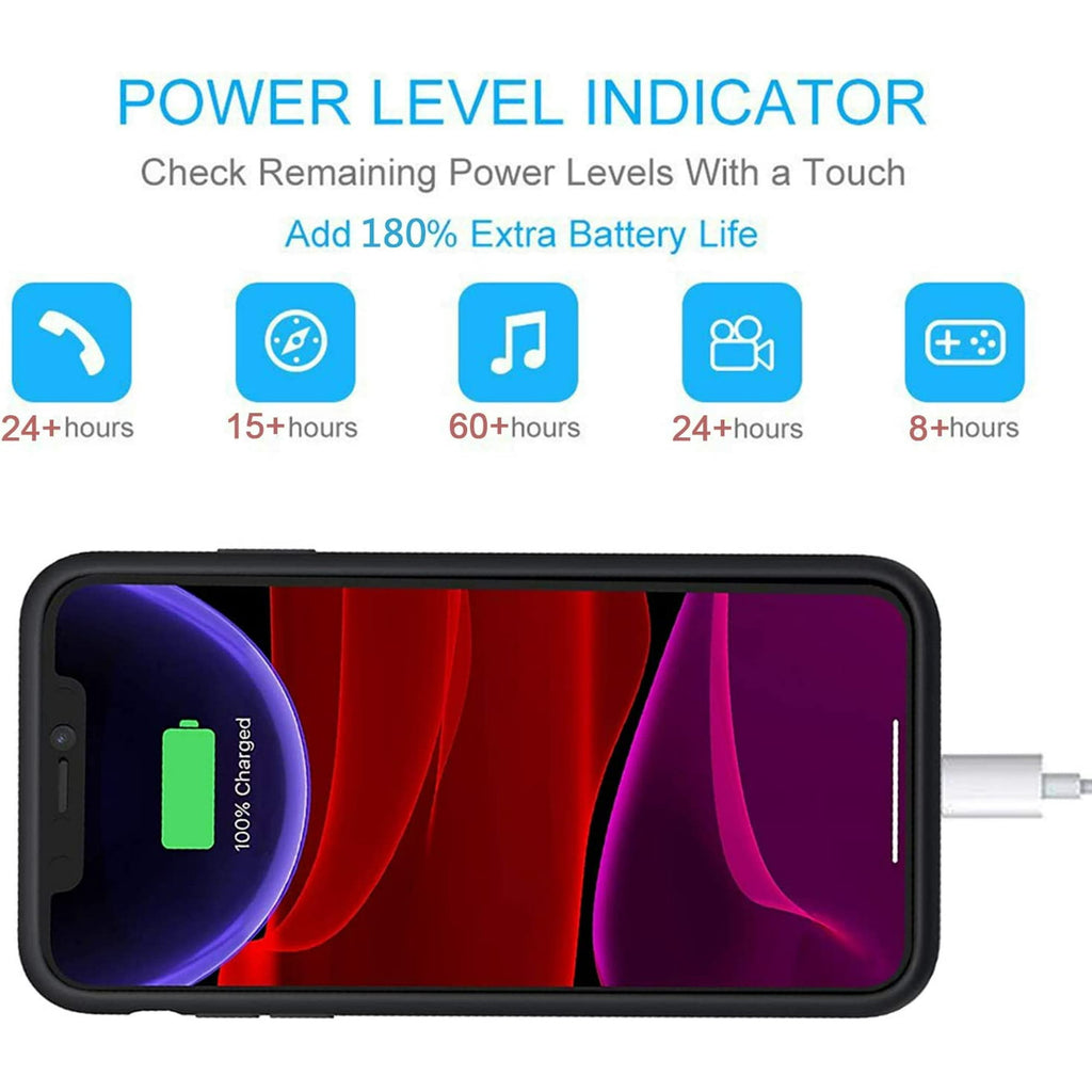Entronix Apple iPhone XR Case - 7000mAh Battery Charger - Entronix