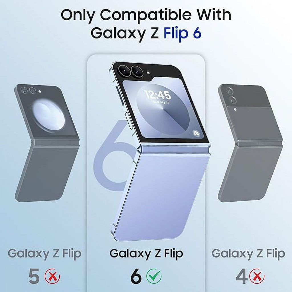 Entronix Samsung Galaxy Z Flip 6 [Magnetic-Compatible] Crystal Clear Case - Sturdy - Entronix