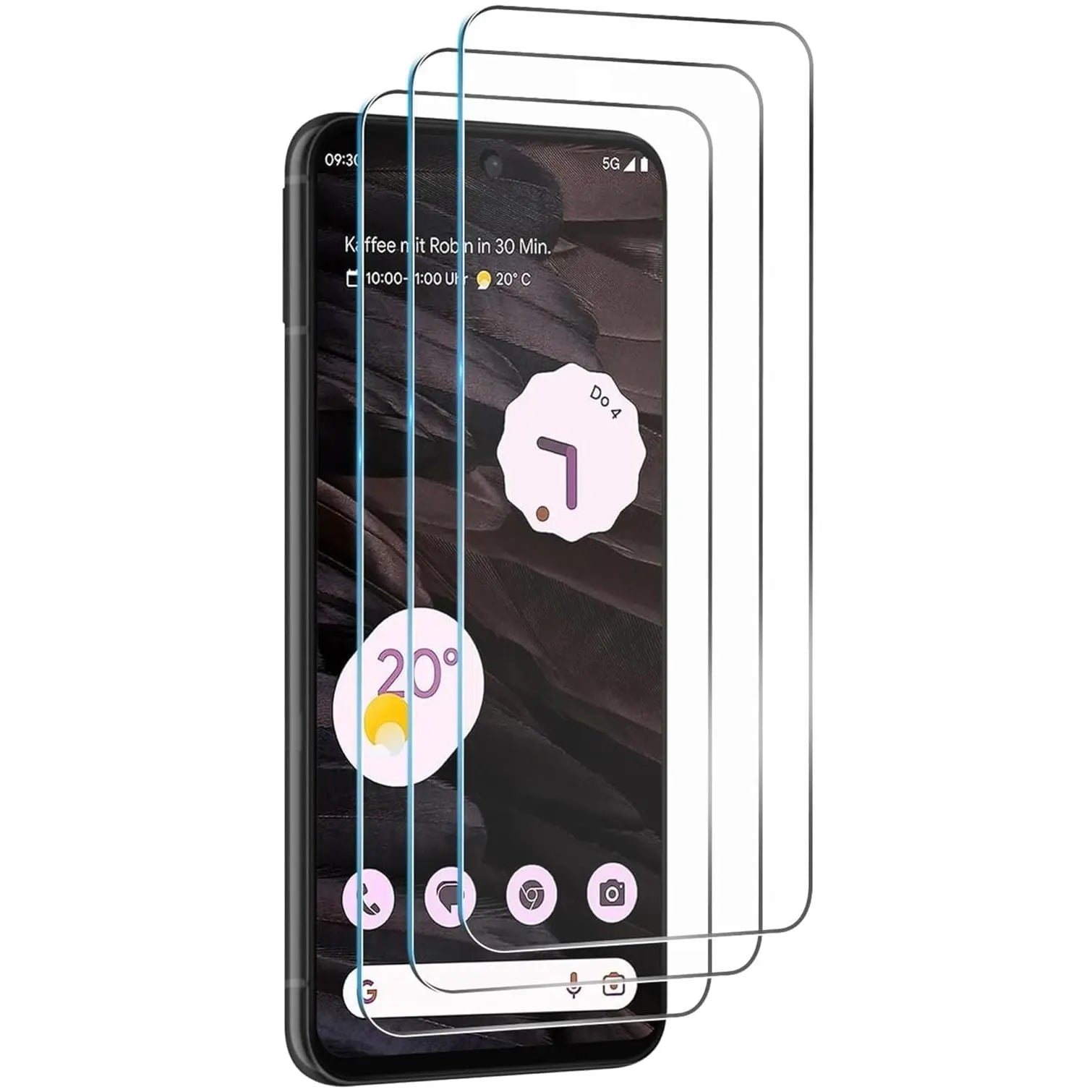 Entronix Case Tempered Glass Screen Protector Designed for Google Pixel 6 Glass, Anti Scratch, Bubble Free with Easy Installation Pack of 2 - Entro Retail