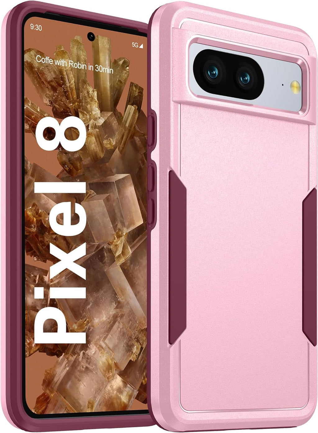 Entronix Case Designed for Google Pixel 8 Heavy Duty Case, Protection Shockproof Dropproof Dustproof Anti-Scratch Case - Entro Retail