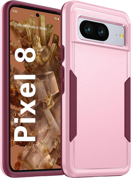 Entronix Case Designed for Google Pixel 8 Heavy Duty Case, Protection Shockproof Dropproof Dustproof Anti-Scratch Case - Entro Retail
