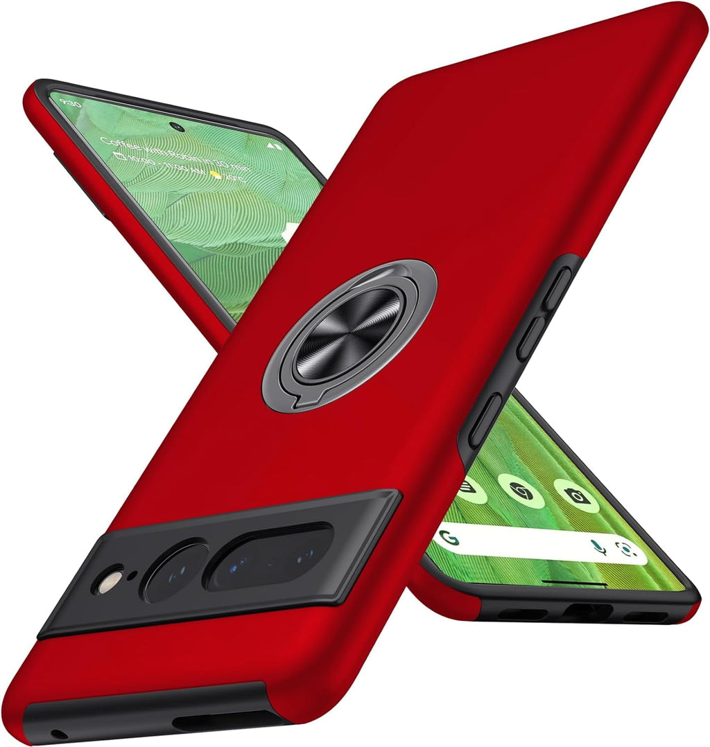 Entronix Case Designed for Google Pixel 7 Pro Heavy Duty with Built-in Kickstand, Dual Layer Protection Rotating Holder Ring, Sturdy Case - Entro Retail