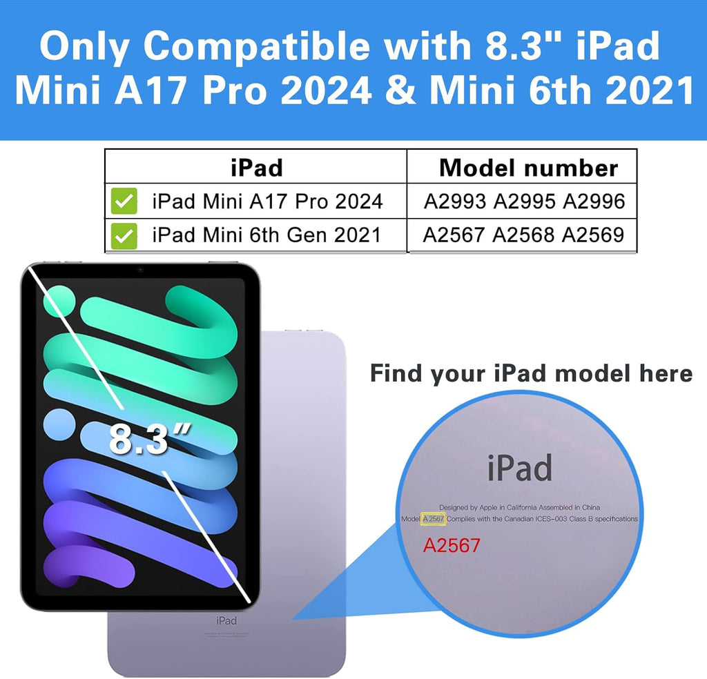 Entronix Clear Screen Protector Compatible with iPad Mini 7 (A17 Pro), 8.3