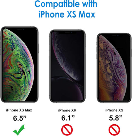 Entronix Glitter Clear Case for Apple iPhone XS Max, Crystal Clear Sparkly Bumper Cover - Entro Retail