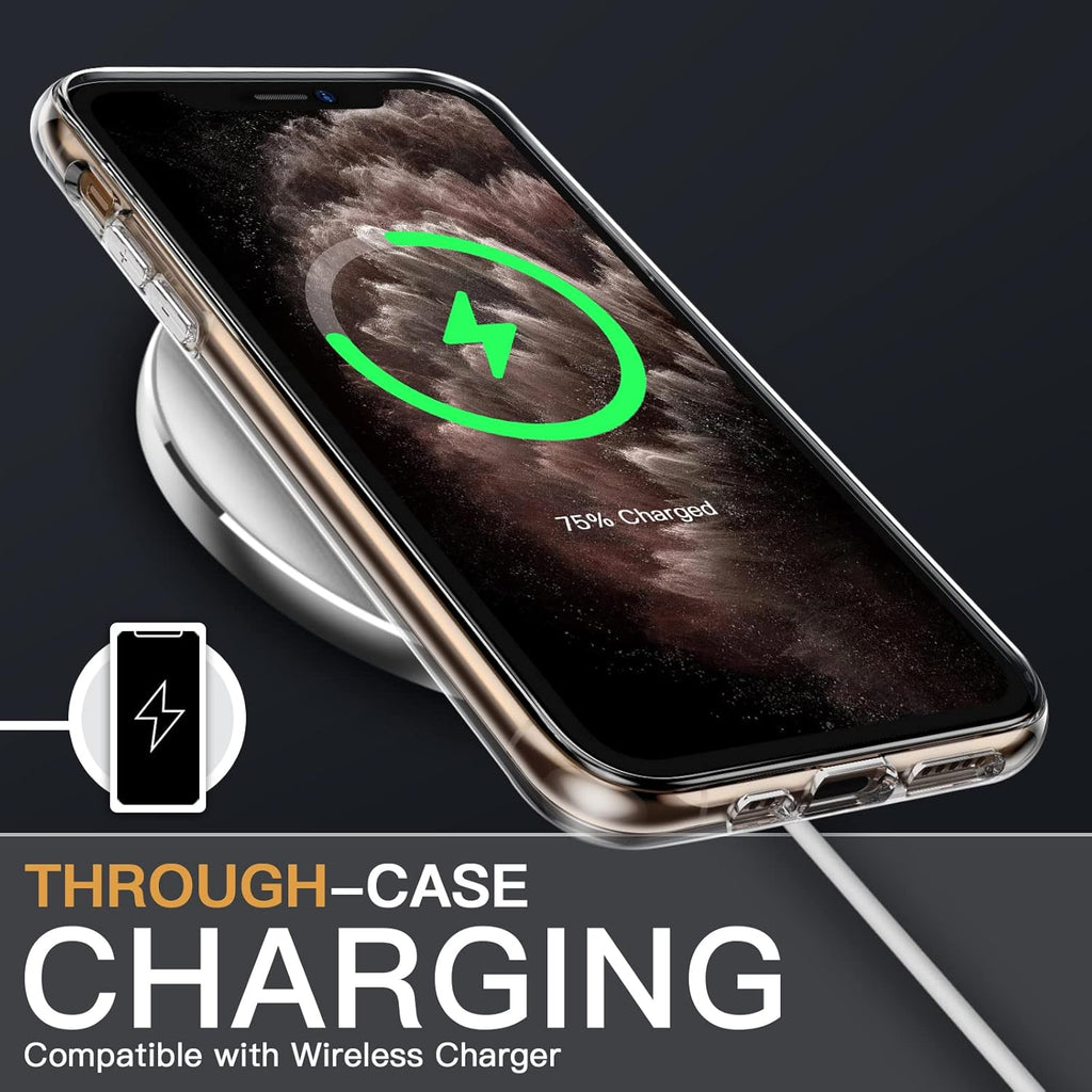 Entronix Bundle Compatible with iPhone 11 Pro - [Hard] Clear Case & 1 Clear Screen Protector