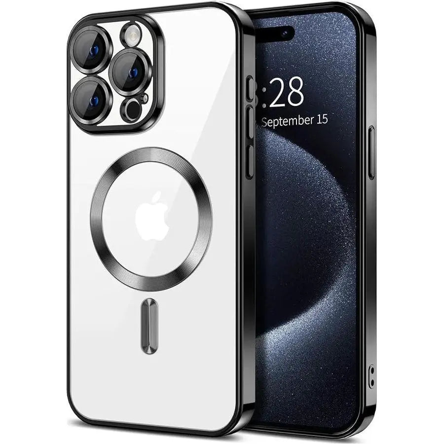 Entronix Apple iPhone 16 Pro [Magnetic-Compatible] Case - Clear & Shiny, - Entro Retail