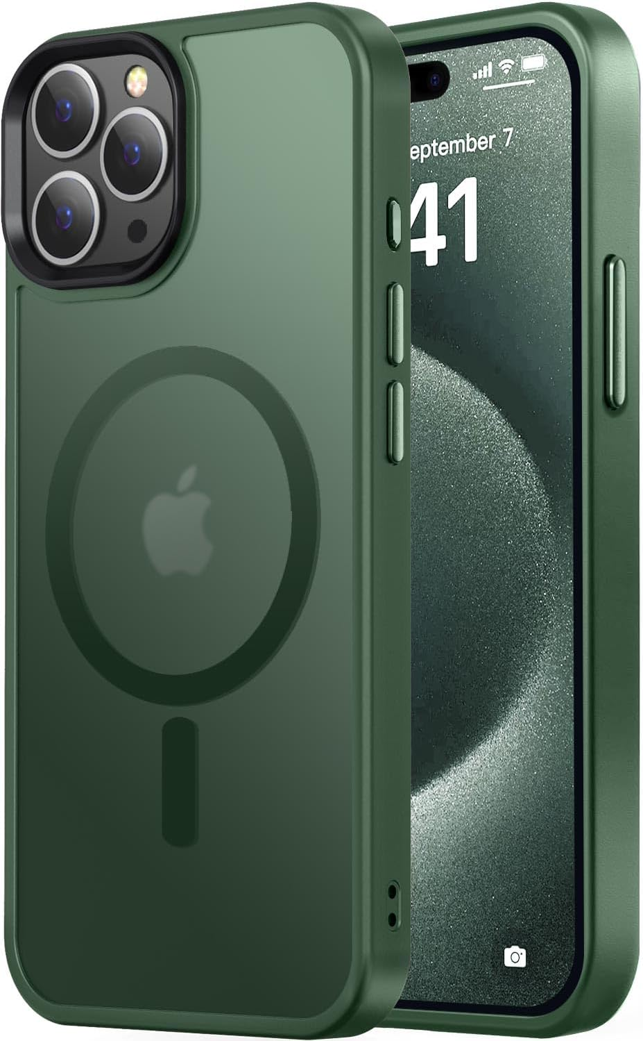 Entronix [Magnetic] Case Compatible with iPhone 13 Pro Max - Translucent Frosted Matte