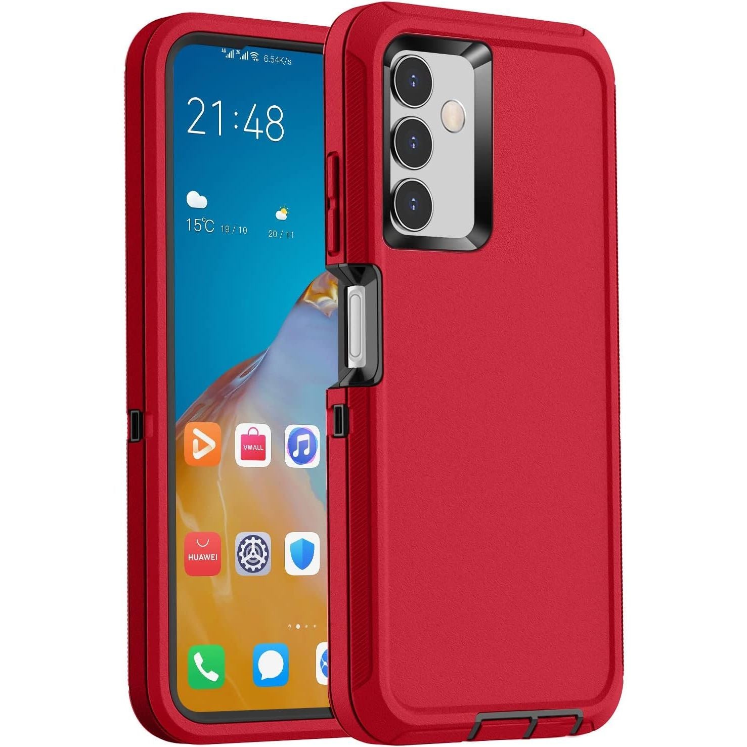 Entronix Heavy Duty Case for Samsung Galaxy A14, Triple-Layer & Full Protection, - Entro Retail