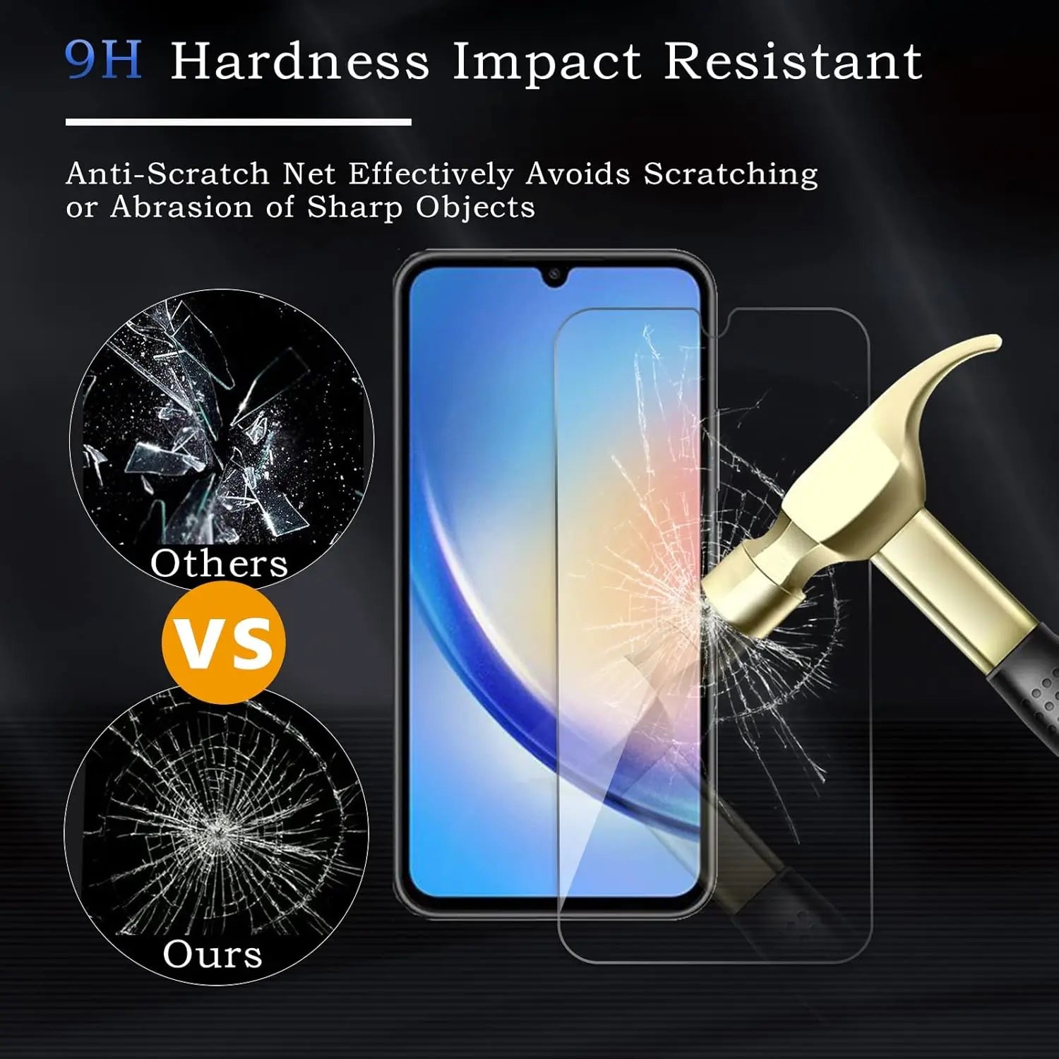 Entronix 3-Pack for Samsung Galaxy A03s, Clear Tempered Glass Screen Protector - Entro Retail