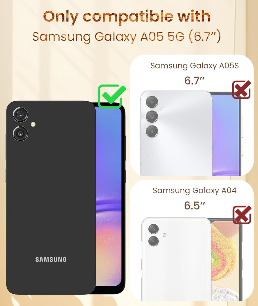 Entronix 3-in-1 Bundle for Samsung Galaxy A05, Heavy Duty Case & 2 Clear Tempered Glass Screen Protectors - Entro Retail