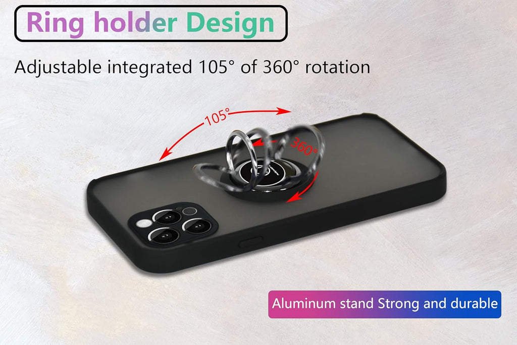 Entronix Apple iPhone 11 Pro Matte Ring Holder Case - Entro Retail