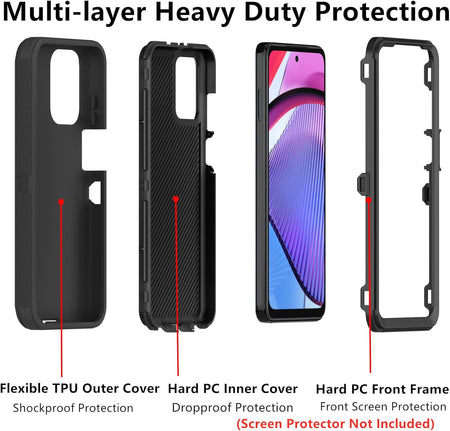 Entronix Heavy Duty Case for Google Pixel 7 Pro, Triple-Layer & Full Protection, - Entro Retail