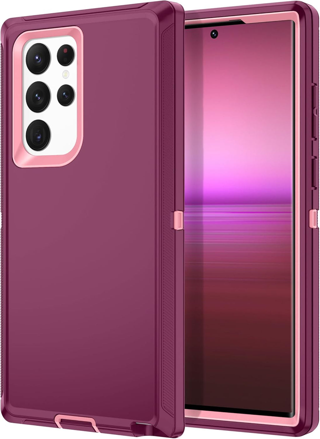Entronix Heavy Duty Case for Samsung Galaxy S21 Ultra, Triple-Layer & Full Protection, - Entro Retail