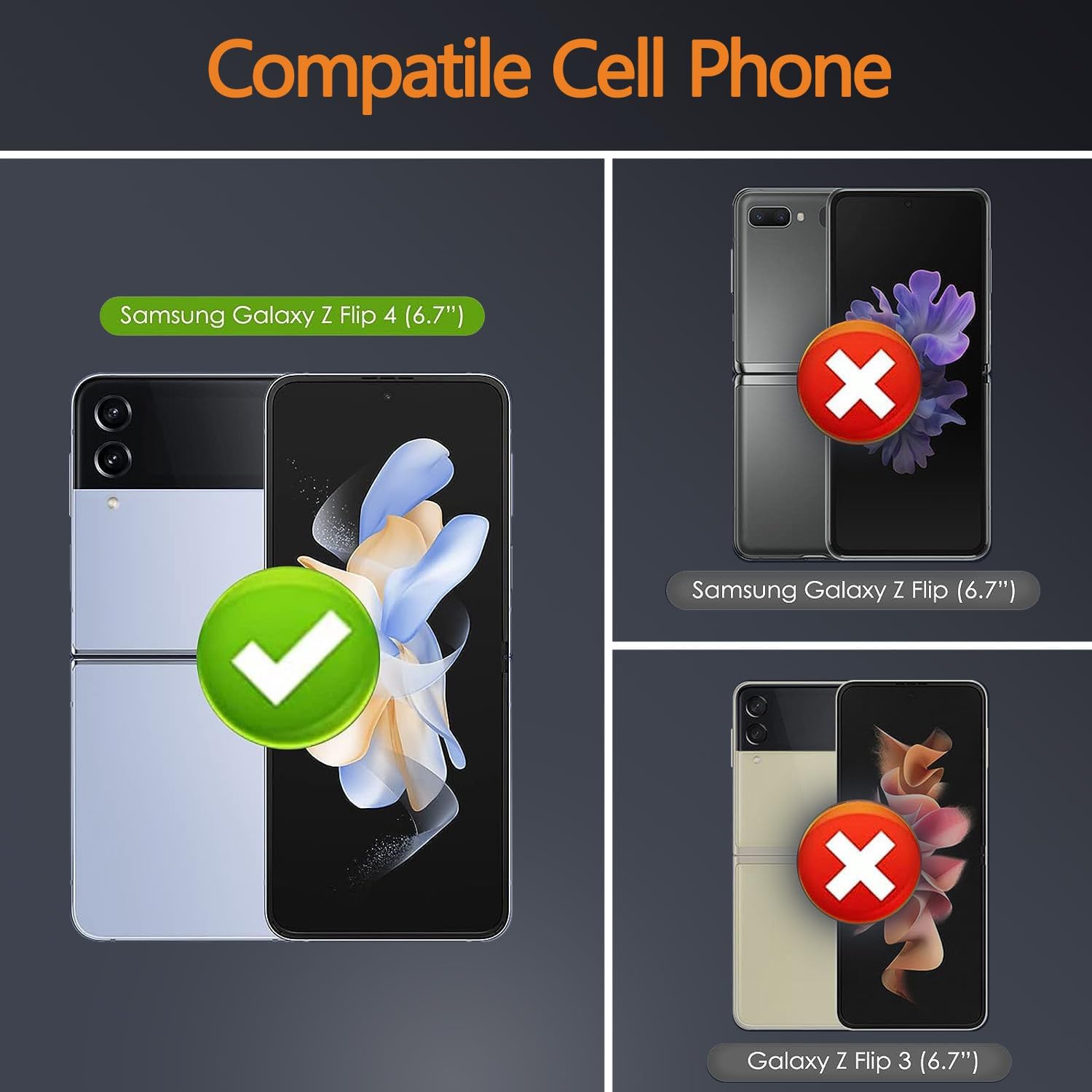 Entronix Matte Ring Case for Samsung Galaxy Z Flip 4, Slim Matte Cover with Built-In Kickstand, - Entro Retail