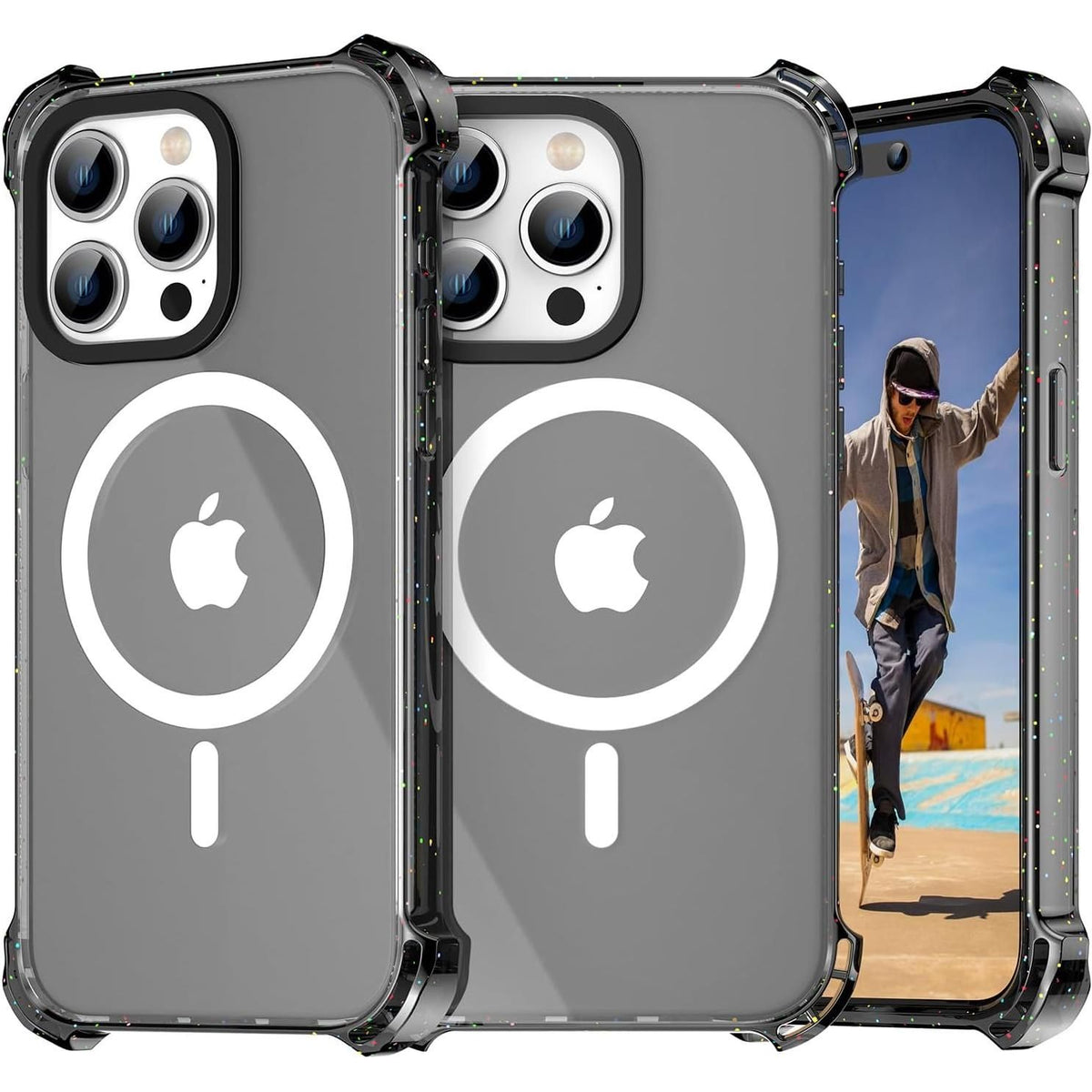 Entronix Apple iPhone 15 Pro/14 Pro [Magnetic-Compatible] Case - Bouncy Bumper, - Entronix