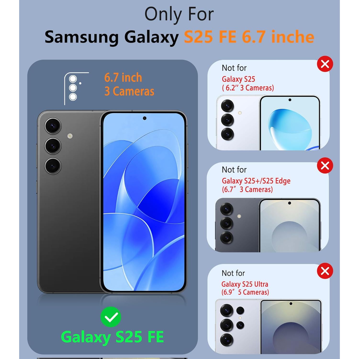 Entronix Case Compatible with Galaxy S25 FE - 360º Circular Ring Gripstand - Entronix