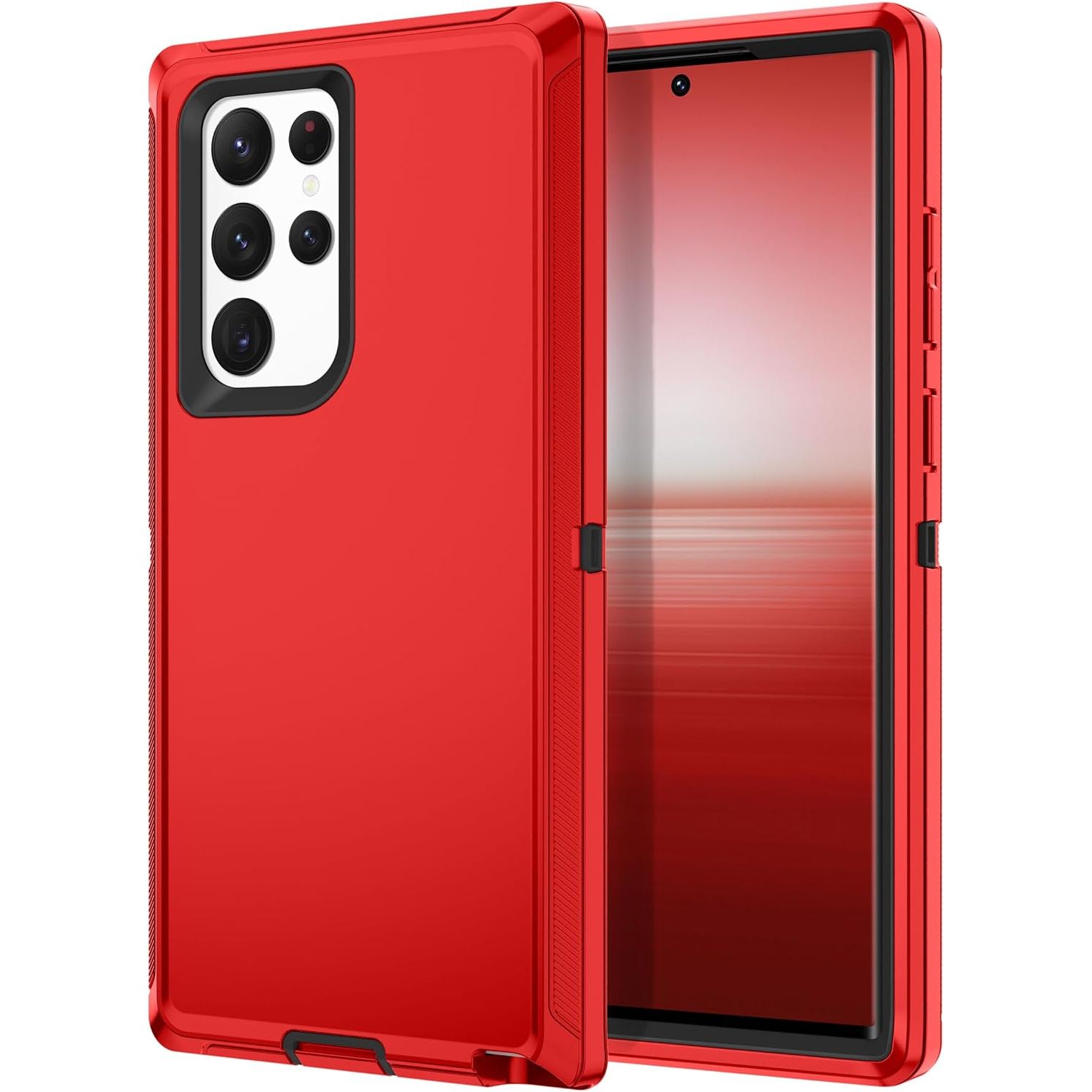 Entronix Heavy Duty Case for Samsung Galaxy S23 Ultra, Triple-Layer & Full Protection, - Entro Retail