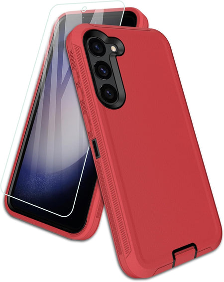 Entronix 2-in-1 Bundle for Samsung Galaxy S20 FE, Heavy Duty Case & Clear Tempered Glass Screen Protector, Full Protection & Easy Installation - Entro Retail