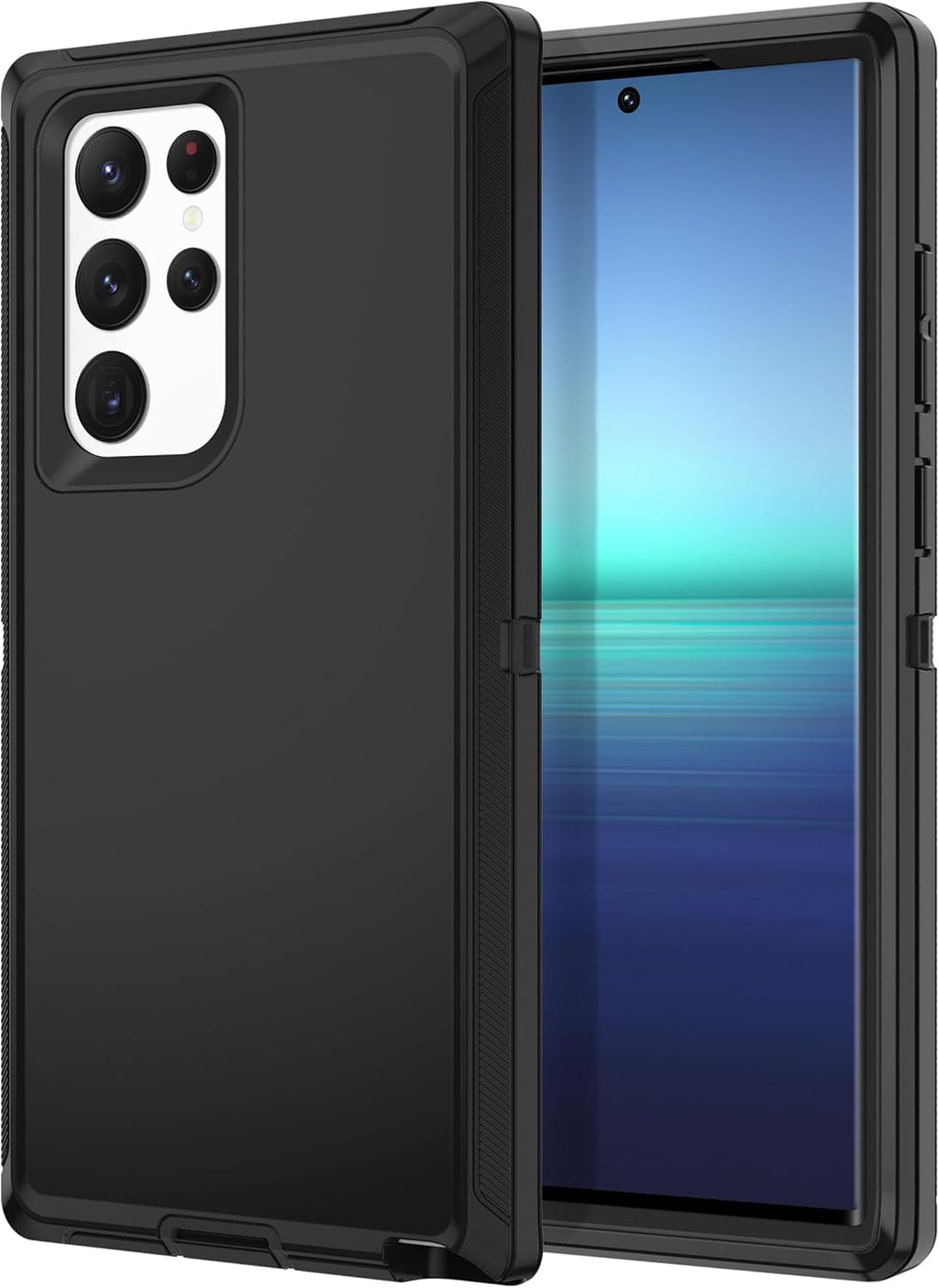 Entronix Heavy Duty Case for Samsung Galaxy S23 Ultra, Triple-Layer & Full Protection, - Entro Retail