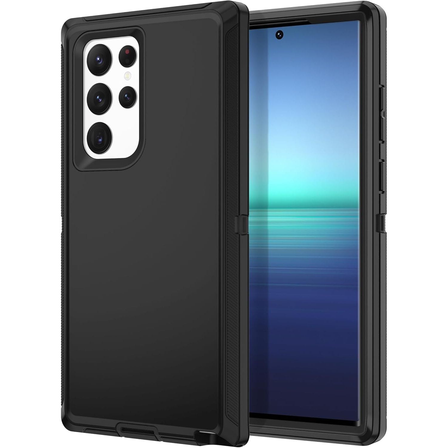 Entronix Heavy Duty Case for Samsung Galaxy S22 Ultra, Triple-Layer & Full Protection, - Entro Retail