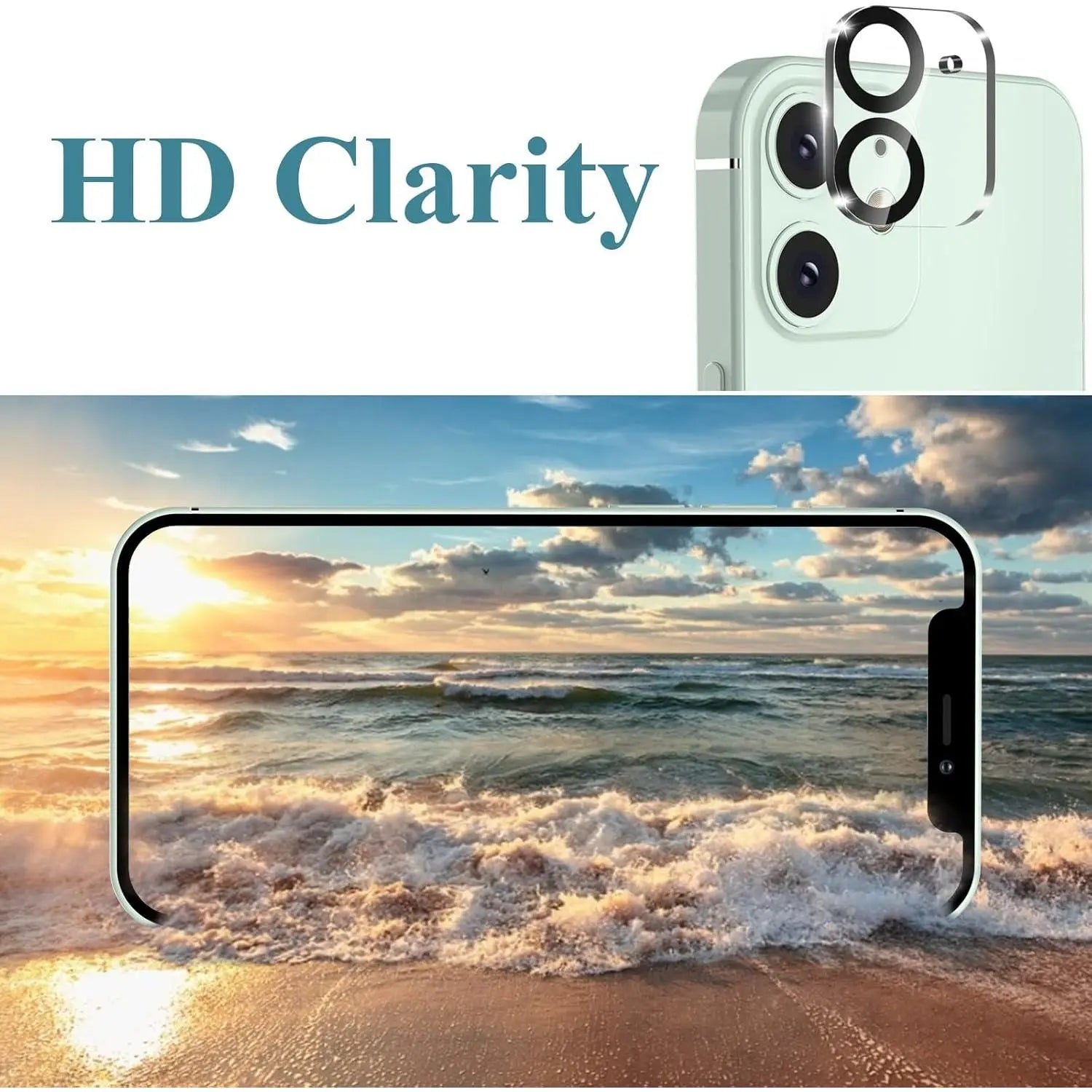 Entronix 3-Pack for Apple iPhone 13 Pro Max, Clear Camera Lens Protector, Easy Installation - Entro Retail