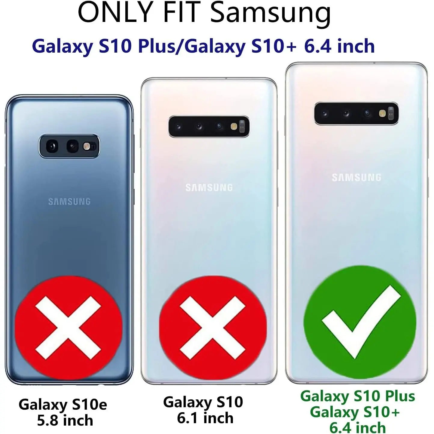 Entronix Heavy Duty Case for Samsung Galaxy S10 Plus, Triple-Layer & Full Protection, - Entro Retail