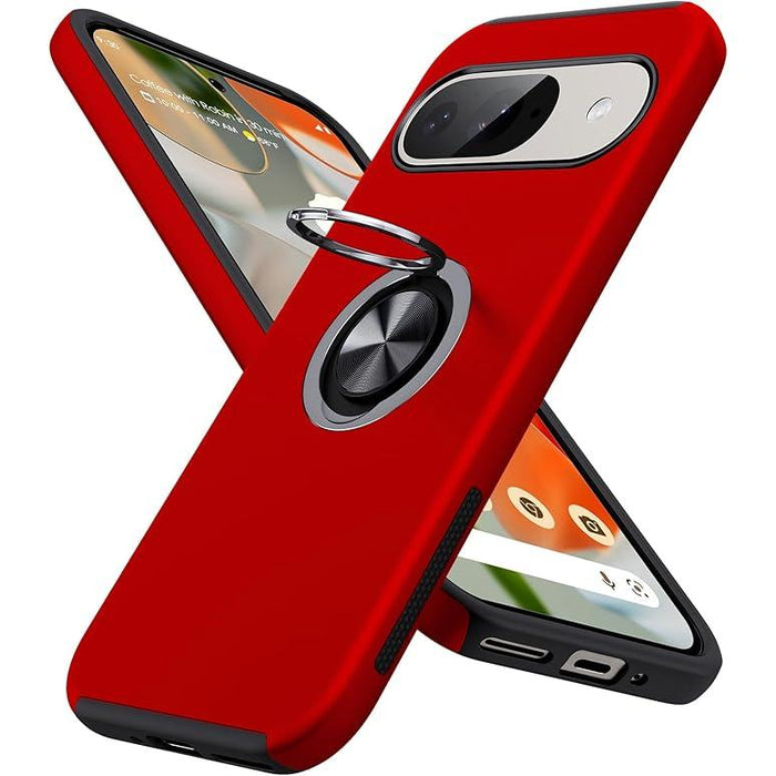 Entronix Google Pixel 9/9 Pro Case - 360º Circular Ring Holder, - Entronix