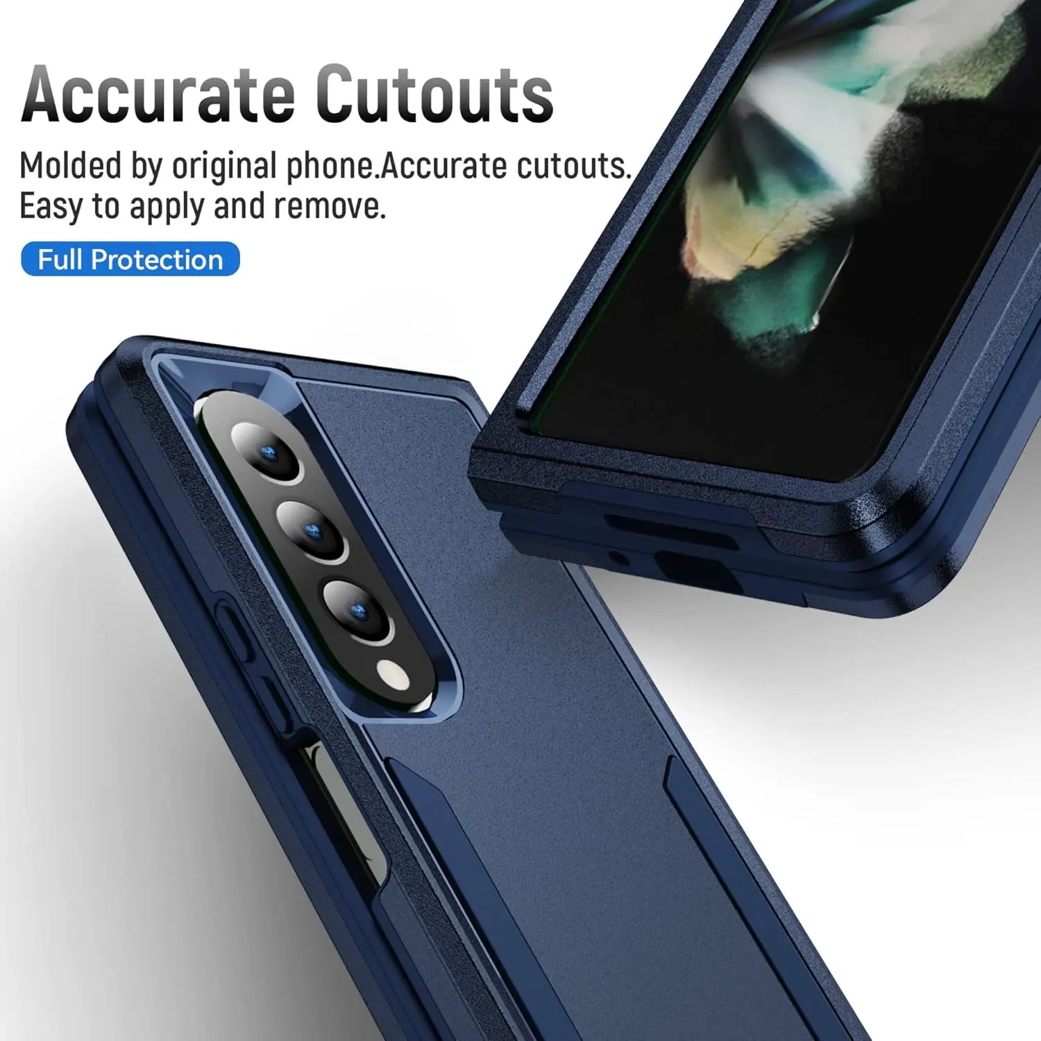 Entronix Case Compatible with Galaxy Z Fold 6 - Soft-Touch Dual-Layer Sleek Cover - Entronix
