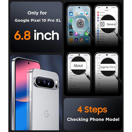Entronix Clear Screen Protector Compatible with Pixel 10 Pro XL - 2-Piece Combo - Entronix