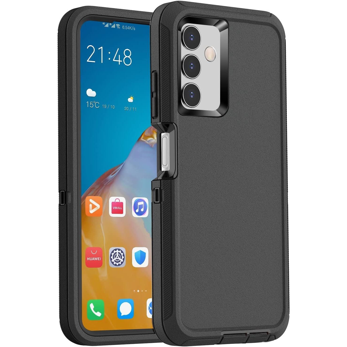 Entronix Heavy Duty Case for Samsung Galaxy A15, Triple-Layer & Full Protection, - Entro Retail