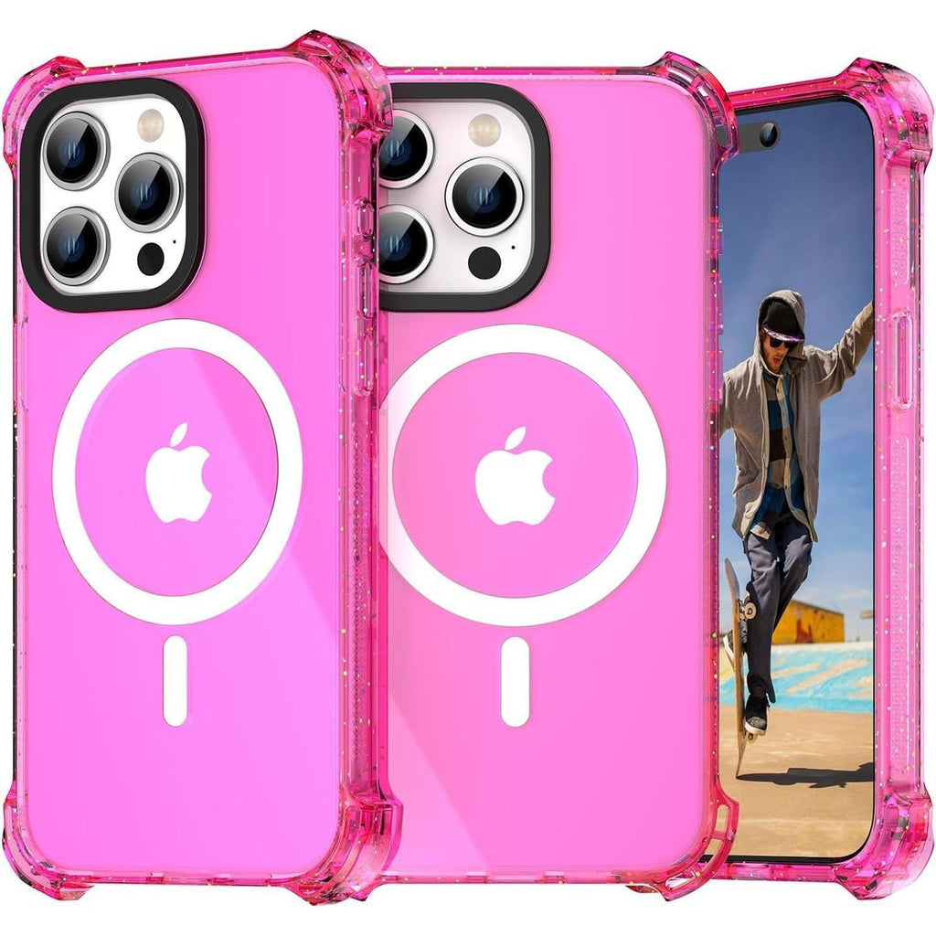 Entronix [Magnetic] Case Compatible with iPhone 12 Pro Max - Clear Bounce Frame