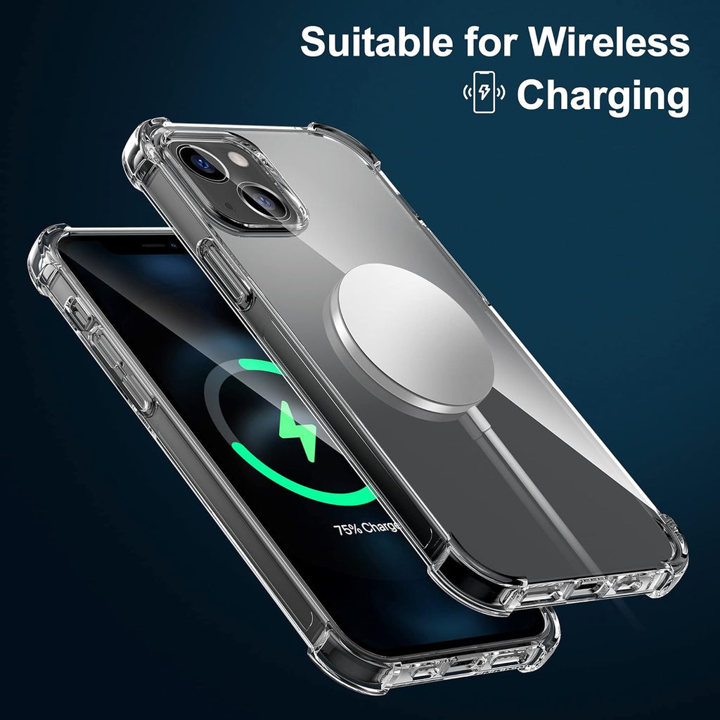 Entronix Clear Case for Apple iPhone 14, Crystal Clear Transparent TPU Bumper Cover - Entro Retail